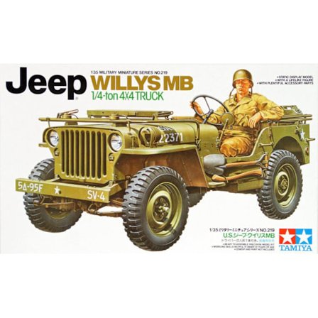 Tamiya Modellbygge Willys Jeep MB ¼ TON Truck Skala 1:35