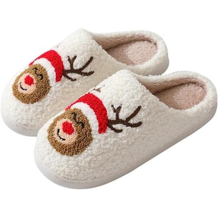 Komfortable og varme Elg Jule-Soveværelsessko Red pure B 37/38 EU