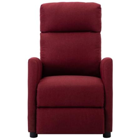 Vidaxl Elektrisk Massagefåtölj Vinröd Tyg Röd