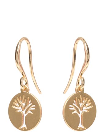 Elin Coin Earrings Gold-Plated Gold Pilgrim