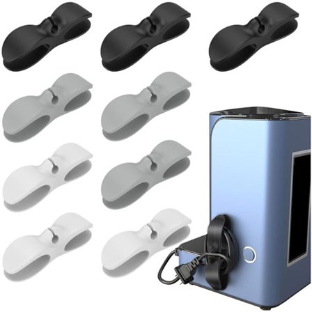 Sladdhållare för hushållsapparater, 9 st självhäftande sladdvindor i 3 färger för små hushållsapparater Kaffebryggare Fritöser Juicemaskiner