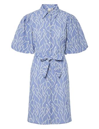 Yasmilia 2/4 Shirt Dress - D2D YAS Blue