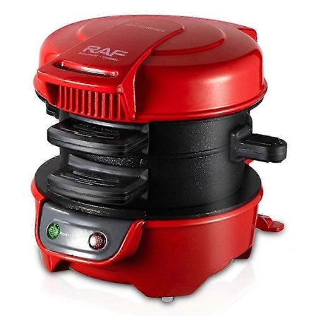 Raf R.666 Burger Maker Multifunksjonell Hamburgerpresse Sandwichmaskin, EU-plugg (BPA-fri, ingen FDA)-Perfekt