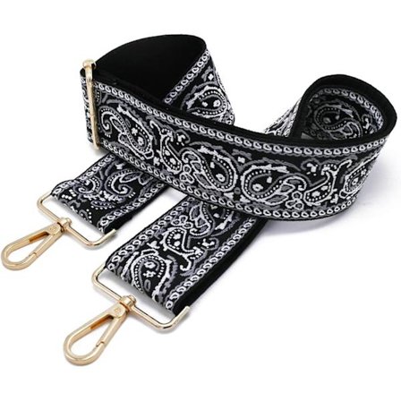 Axelremsväska rem(svart), axelrem för handväska justerbar