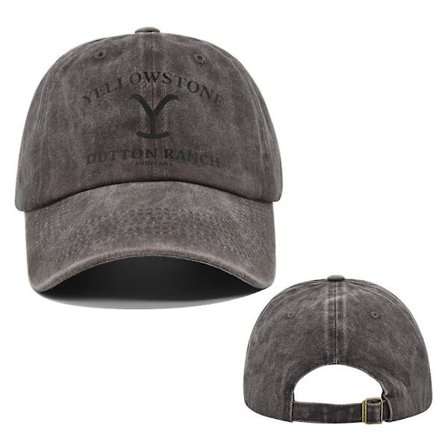 Europeisk og amerikansk graffititrykk baseballcaps Yellowstone Yellowstone silketrykkcaps laget av gammel buet bremhatt solskjerm