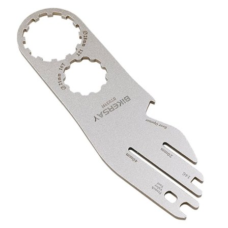 Multifunksjonelt Verktøy for Justering av Skivebremser på Sykkel