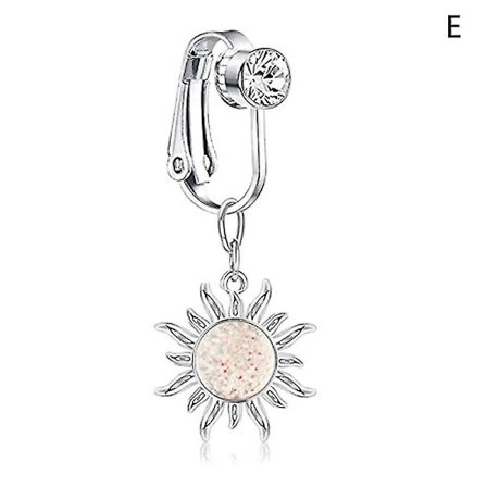 Falsk Clip-On Navel Ring E