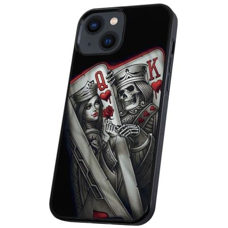 iPhone 14 Plus - Deksel/Mobildeksel King Queen Kortstokk
