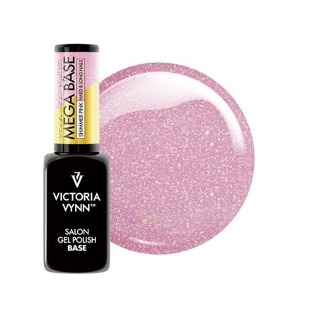 Gel Polish - Mega Base - Shimmer Pink - 8ml - Victoria Vynn