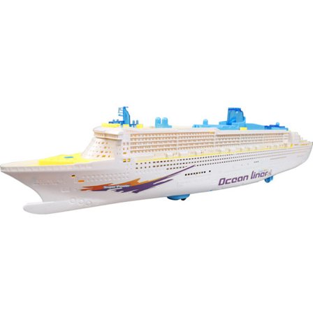 Elektrisk Havforing Cruise Skip Leke Blinkende Musikk Barneleketøy Modell