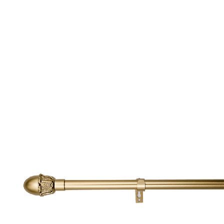 Kirsch Gardinstång Mozart Ø 19 mm 210-380 cm, blankt guld Gardiner