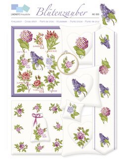 Korsstingsmønster Blomster - Lindner's Kreuzstiche