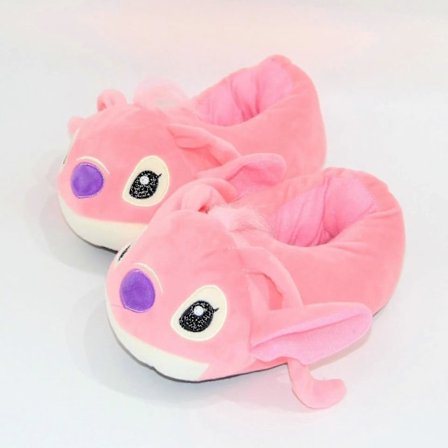 Stitch Angel Tøfler for Kvinner og Jenter, Myke og Varme Vintertøfler, Tegneserie Hjemmesko for Gutter og Voksne LGL