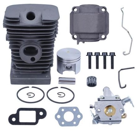Cylinderkolv Förgasare Toppfinish Reparationskit Kompatibel Med STIHL MS180 018 38mm Motorsåg