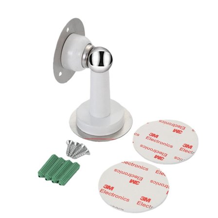 Magnetisk dørstopper i rustfrit stål uden boring med 3M klæbemiddel