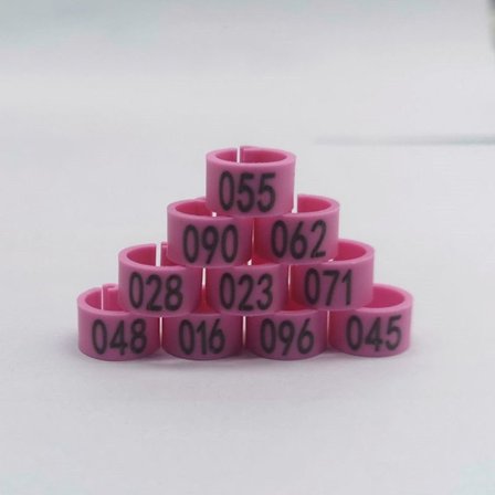 Due Ringe Klipsringe LYSERØD