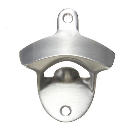 Holdbar Rustfrit Stål Flaskeåbner, Væghængt Flaskeåbner Til Bartender Cafe Bar Restaurant, Klubtilbehør (1 stk, Sølv)