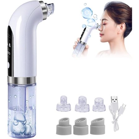 Pore Cleaner til fjernelse af hudorme med 6 tilbehør til ansigtsrensning og aknebehandling - Kompatibel med Philips hudpleje