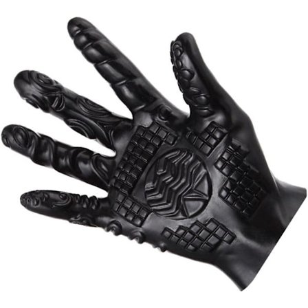 Mannlig Kvinnelig Massasjeverktøy Myk Flirting Massasje Hanske Menn Ribbet T