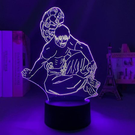 Manga Led Lys Jujutsu Kaisen Toji Fushiguro Til Soverom Decor Nattlys Jujutsu Kaisen Gave Akryl Anime 3d Lampe Rom Decor