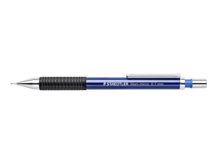 STAEDTLER MARS Stiftpenna, Mars Micro, 0,7 mm B-stift, pennkropp med greppzon, blå - Lyreco - Kontorsmaterial - Pennor - Stiftpennor