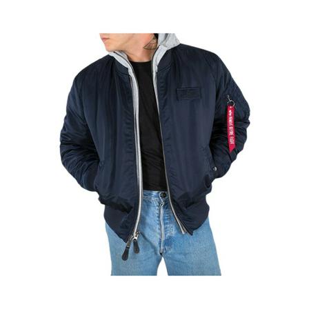Alpha Industries, Kurtka Ma-1 D-Tec 183110 07 S Niebieski, Mężczyzna, Rozmiar: L