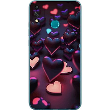 Kompatibelt Mobildeksel til Honor Honor 9X Lite Midnattshjerter