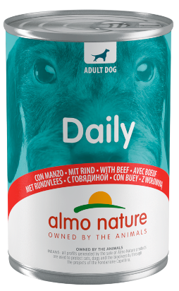 Almo Nature Daily Menù Cibo Umido Manzo Per Cani Adulti Lattina