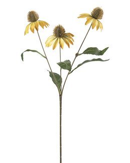 Kunstig plante snittblomst solhatt 48 cm 1-pakning Gul