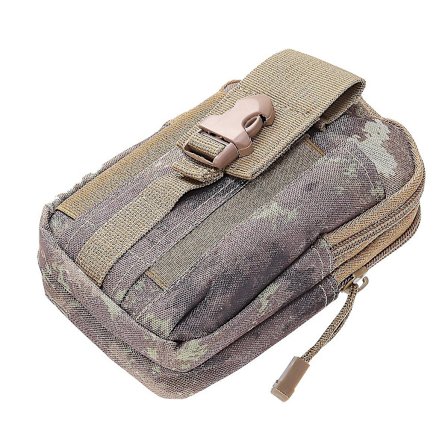 Taktisk Midjeväsk Hand Carry Camping Bältesväska Ryggsäck Utomhus Bumbag Telefonväska (Khaki)