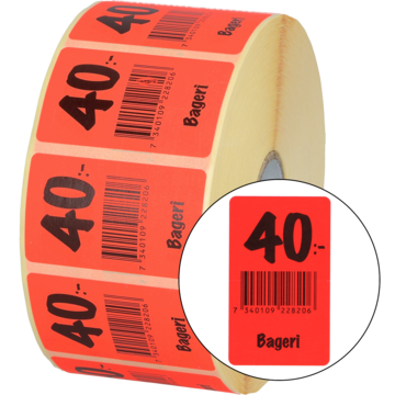 Etikett bakeri 40: