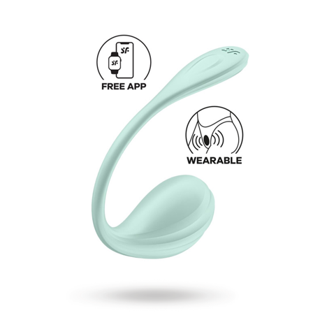 Satisfyer Smooth Petal App Vibrator Mint - Sexleker Vuxen: Vibrator, dildo & massajestaver