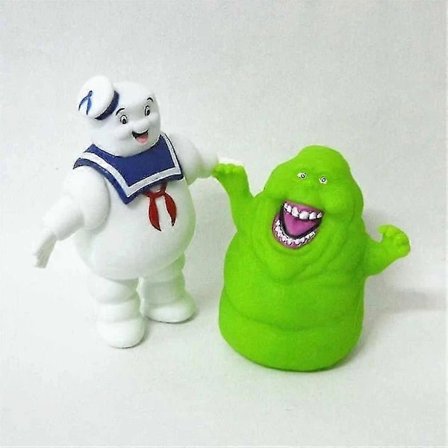 Marshmallow Man + Slimer Grøn Spøgelse Ghostbusters Actionfigur Legetøj Dukke
