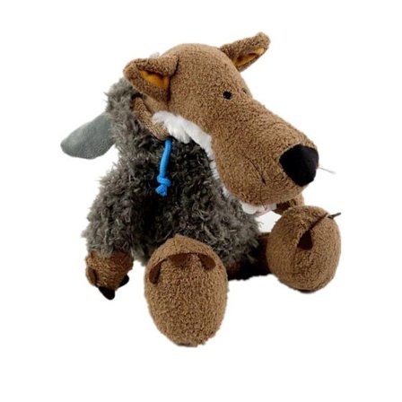 Sauefeller ulver Anime Plysjdukke Søt Plysjleketøy Mykt Dyr Utstoppet Plysjdukke Leketøy