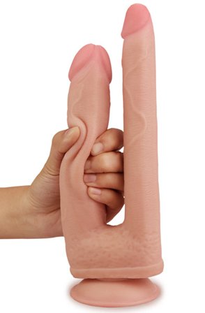 Kjøp Skinlike Soft Dong 25 cm - Dobbeldildo | God pris