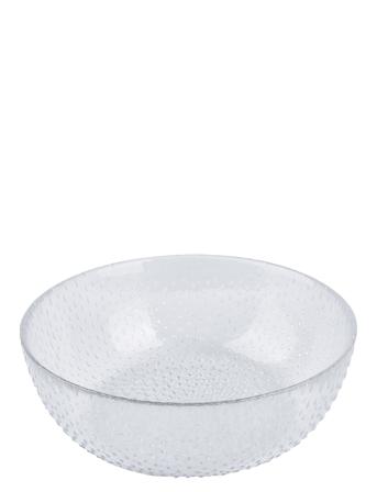 Raw Glass Beads Clear - Bowl Home Tableware Bowls Serving Bowls Nude Aida