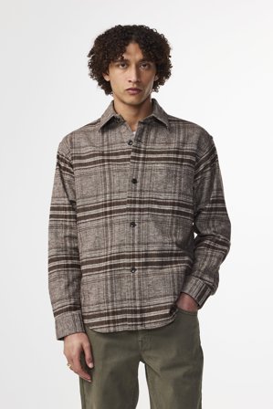 NN.07 Adwin Overshirt Herre Flerfarvet Økologisk Bomuld