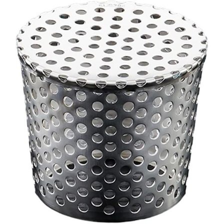 Udendørs afløbsdæksel, dræningsdæksel, firkantet bladdæksel, (110 mm)