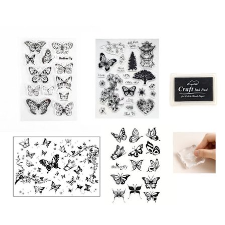 1 Set Ögonmakeup Fjäril Makeup Transparent Seal Fjäril Hav