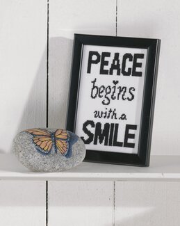 Broderikit Billede Peace - Permin