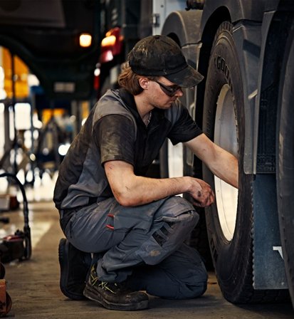 Arbetsbyxor Fristads Herr Servicebyxa stretch 2653 LWS, Grå/Svart Arbetskläder