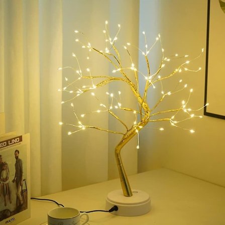 Led Träd Ljus, Bonsai Träd Lampa Bordslampa, Led Ljus Träd Usb & Batteri Strömförsörjning hy