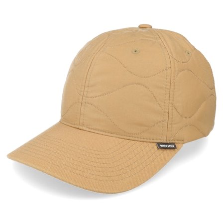 Brixton - Beige Unconstructed Cap - Abraham X Medium Profile Tactical Hat Mojave Dad Cap @ Hatstore