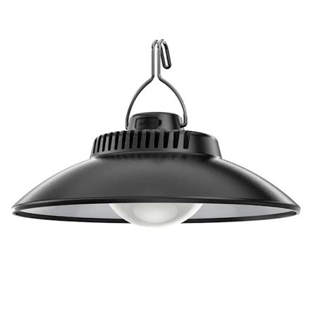 LED Campinglykta Varm Ljus Atmosfär Tältlampa Inbyggt Batteri med Hängkrok Laddning Campinglykta Hängande Atmosfärslampa - Svart