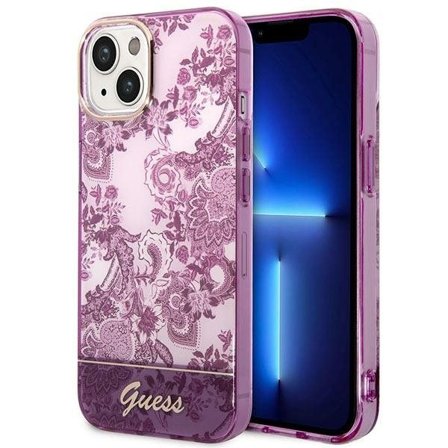 Guess GUHCP14MHGPLHF iPhone 14 Plus 6,7" fuchsia/fuschia hårdskal Porslinskollektion