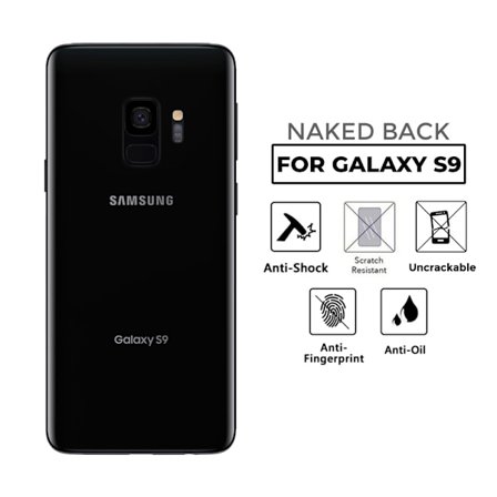 Samsung Galaxy S9 Genomskinlig Skin Skyddsplast Baksida