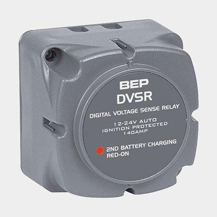 Relais de séparation BEP Marine DVSR, 12 - 24 V, 140 A, avec connexion pour 2 batteries