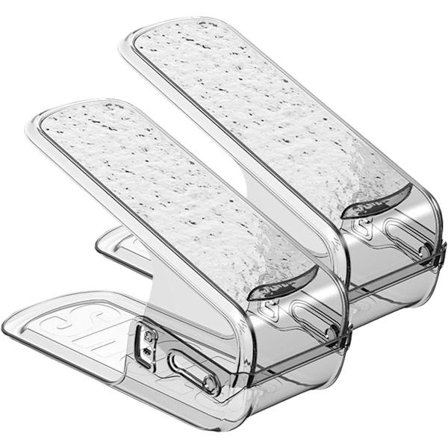 Justerbart skostativ dobbeltlags garderobeskap skostativ dobbeltlags stablebar design tre høydejusterbare nivåer sparer plass ideell for garderobe