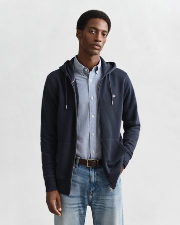 GANT Herren Sweatjacke (XXXL) Marineblau