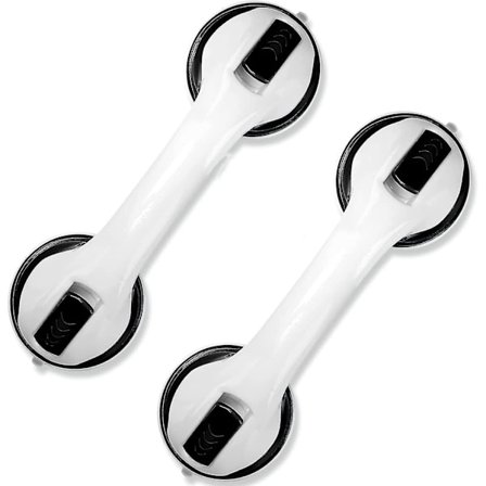 2-pak med 12" baderomshåndtak Dusjhåndtak med sterk sugekopp LH-1